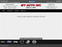 Tablet Screenshot of myautosinc.com